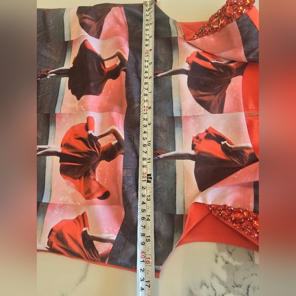 Ted Baker Redosie Rosie Print Dress Red - Picture 13 of 15